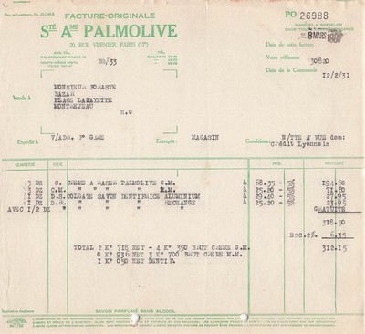 75 PARIS Seifenschale PALMOLIVE 1931 Seife