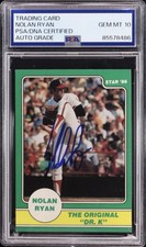 Nolan Ryan Signed 1986 Star Co. The Original 