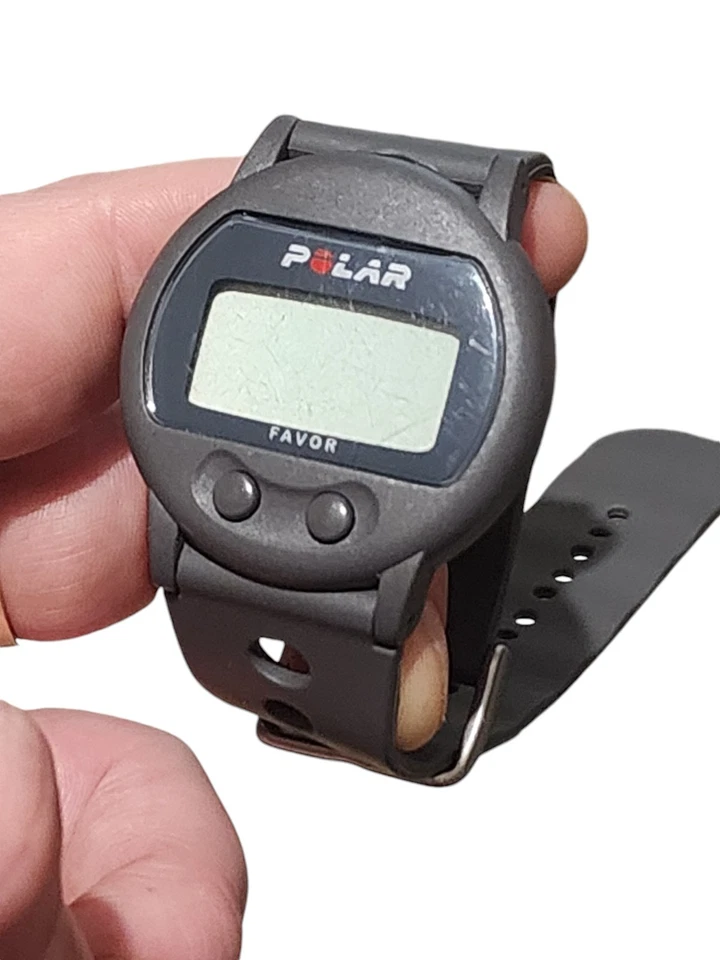 Reloj Monitor de Ritmo Cardíaco Polar Favor | Rastreador de Ejercicio Vintage con Pecho... Foto 2 de 4
