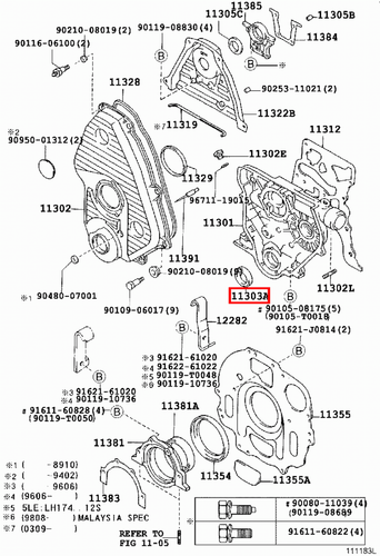 Genuine Hilux LN167 LN166 LN165 LN157 LN155 2L 5L 3L Front Crankshaft Oil Seal - Picture 7 of 20
