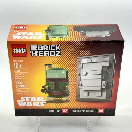 New NYCC 2017 LEGO BrickHeadz Star Wars Boba Fett & Han Solo in Carbonite 41498