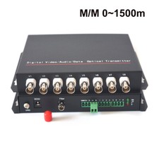 Video to Fiber optic Media Converters with ST Optical connector SM 20Km MM 1.5Km