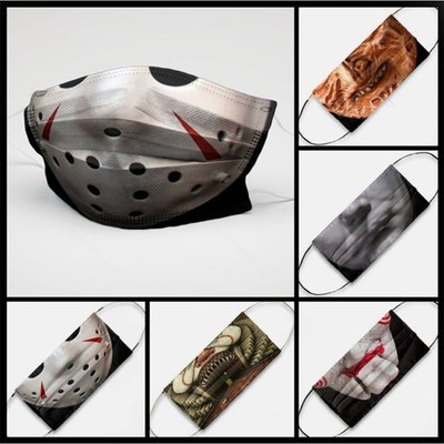 Horror Movie Characters Face Mask Jason Voorhees Freddy It Michael Myers Ebay