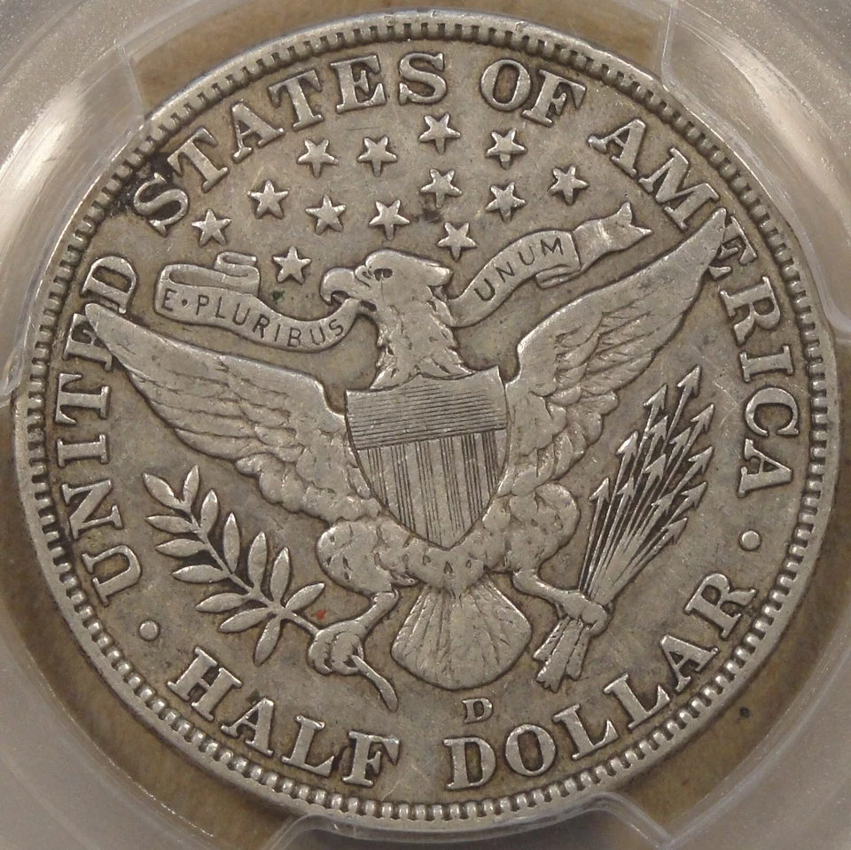 1913-D Barber Half Dollar 50c PCGS Certified VF30 - Image 2 of 4