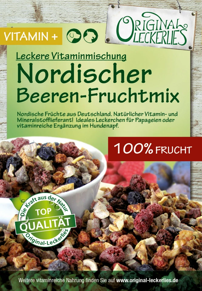 *200g* Nordischer Beeren-Fruchtmix, f. Hunde, BARF, getreidefrei, Vitamine, Obst - Bild 4 von 4