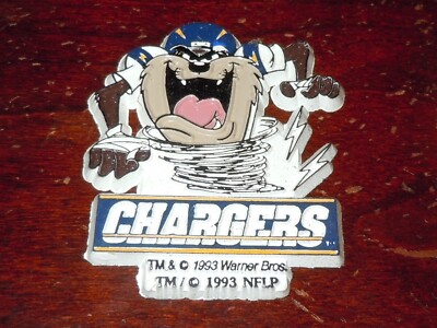 TAZ SAN DIEGO CHARGERS LOONEY TUNES Vintage NFL Football MAGNET Standings Board