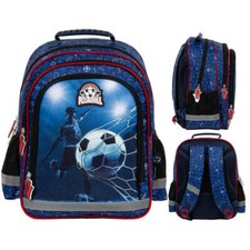 Derform FOOTBALL Schulrucksack mit zwei Fächern für Fußball 19