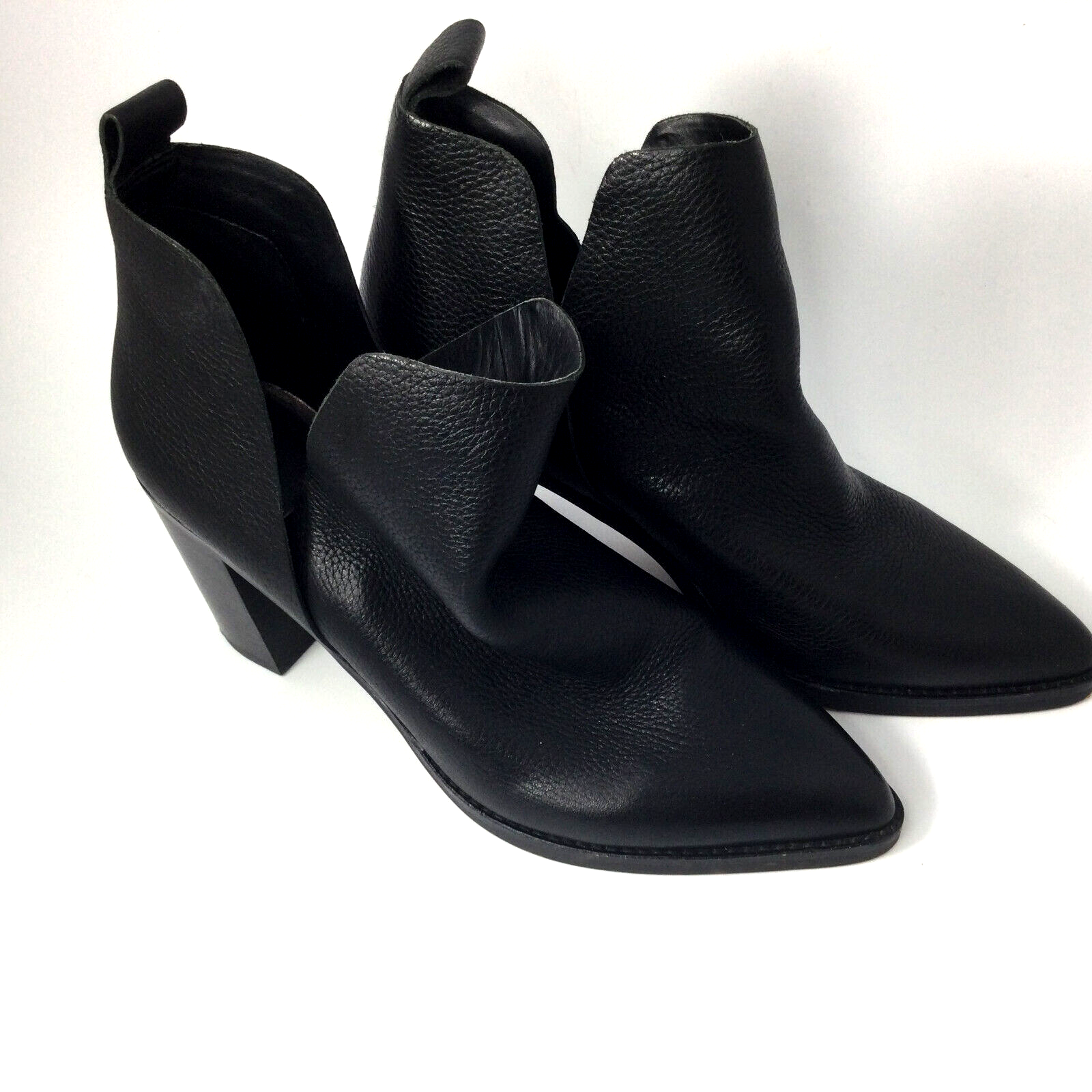 Dolce Vita Black Leather Booties Ankle Boots 3