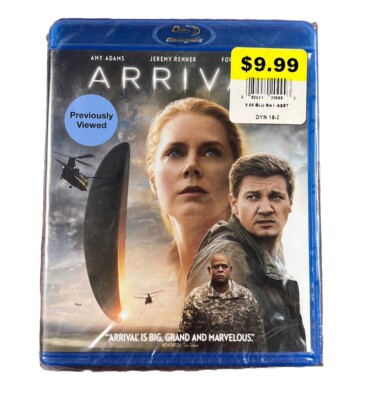 Arrival (Blu-ray, 2016) Amy Adams.  Sealed Previously Viewed