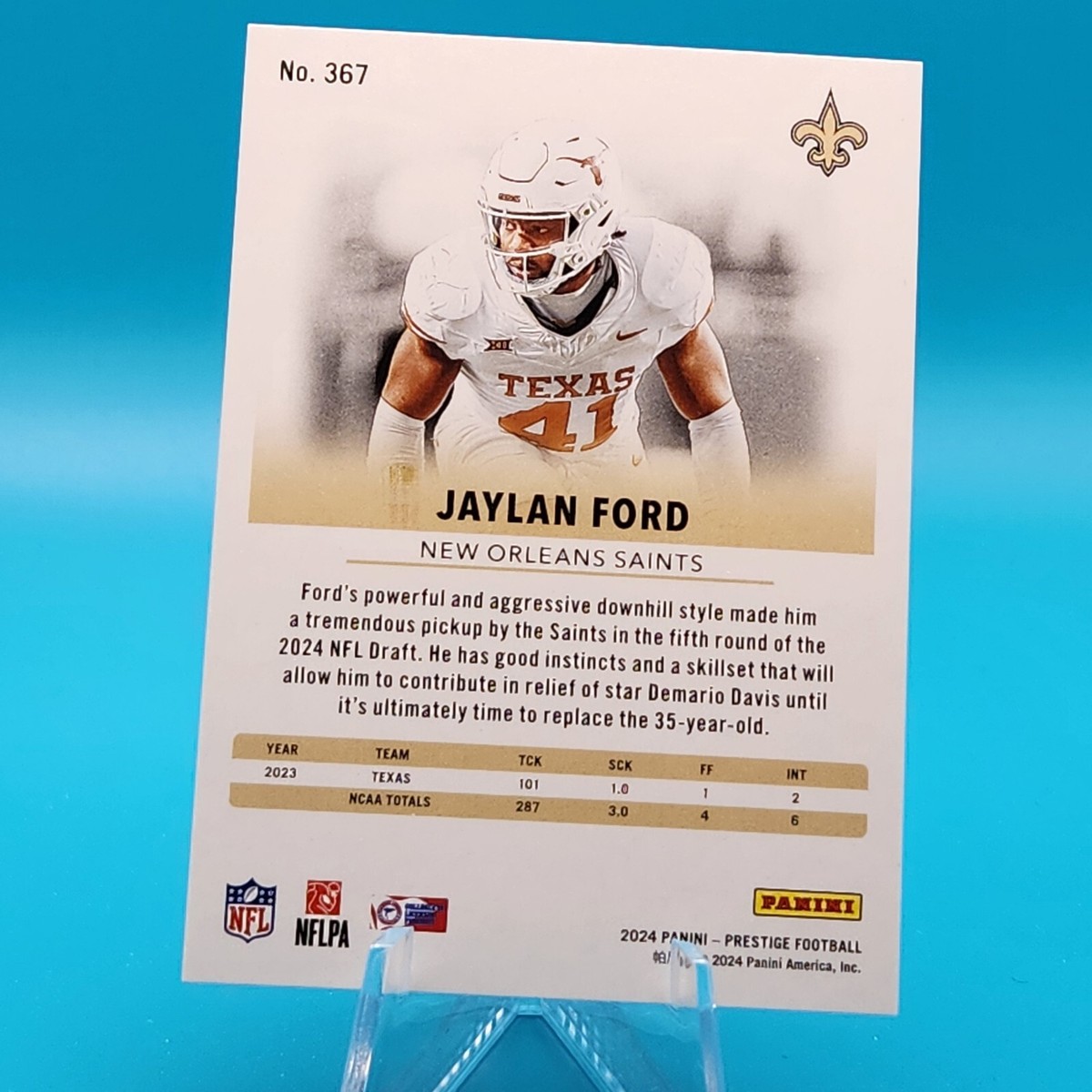 Jaylan Ford 2024 Panini Prestige Football Red Xtra Points /399
