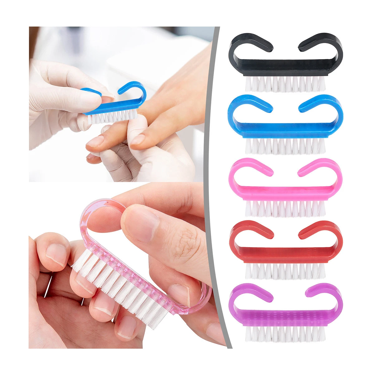 Handle Nail Brush Hand Fingernail Brush Cleaner Scrubbing Kit