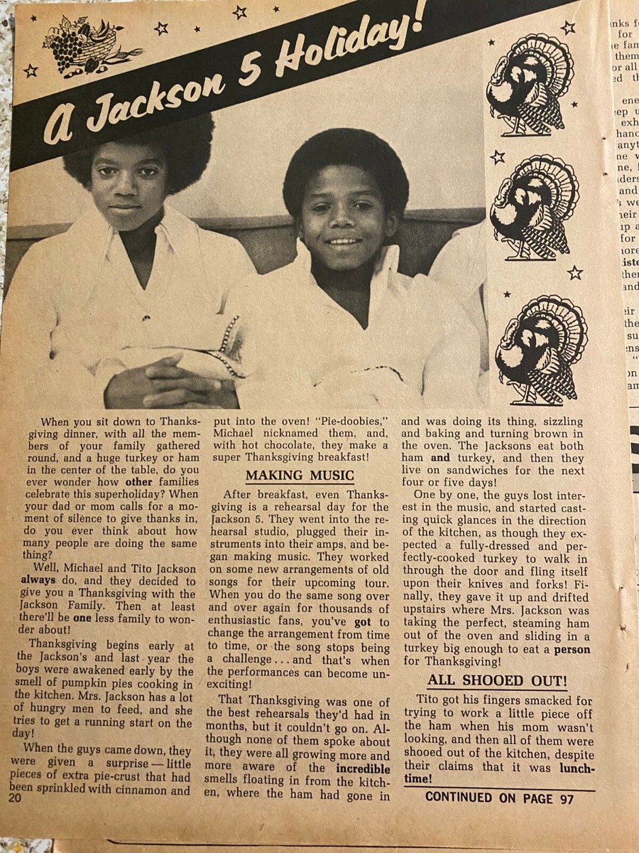 The Jackson Five, Michael, Two Page Vintage Clipping | eBay