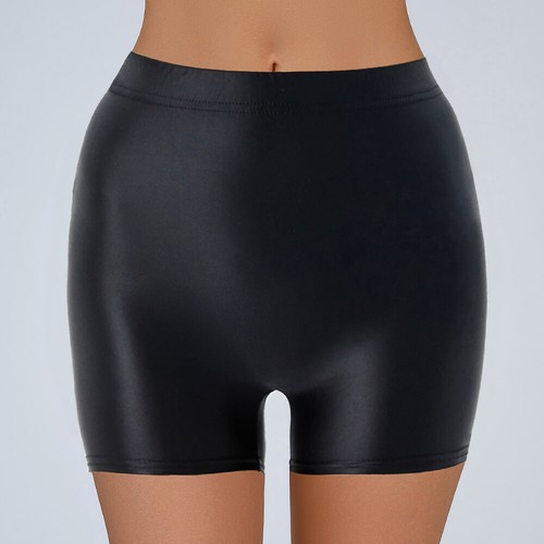 Womens Satin Knickers Boxer Briefs Shorts Silky Shiny Wetlook Underpants Panties - Picture 2 of 21