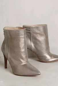 metallic shimmer booties