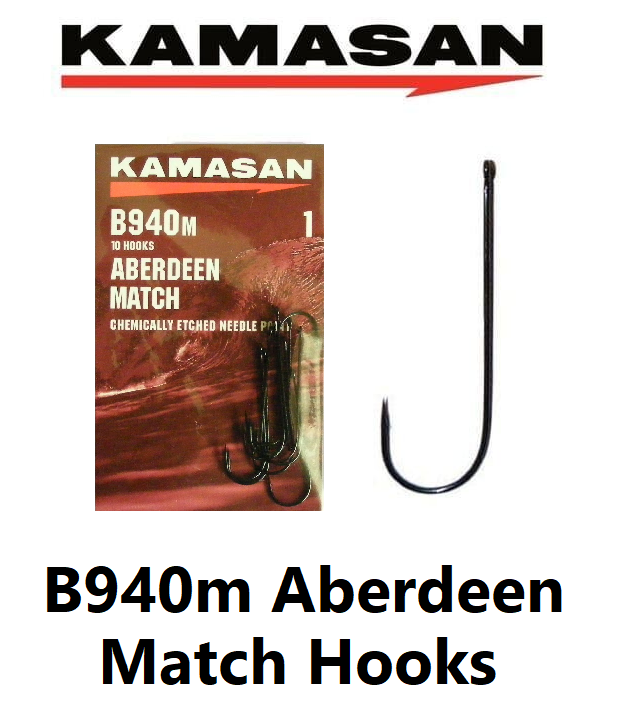 Kamasan B940 m Aberdeen Sea Match Fishing Hooks All Sizes UK