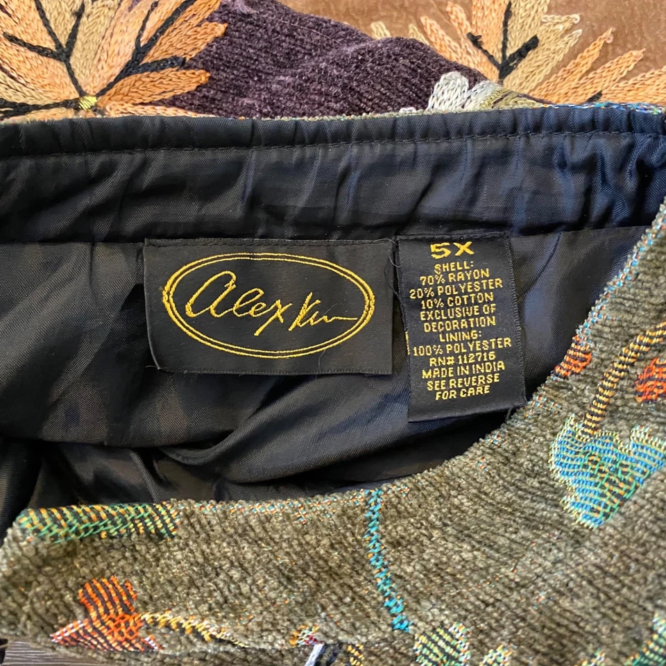 Chaqueta Alex Kim Tapiz Patchwork Mezcla Hojas Multicolor 5X Boho Ecléctica Foto 3 de 4