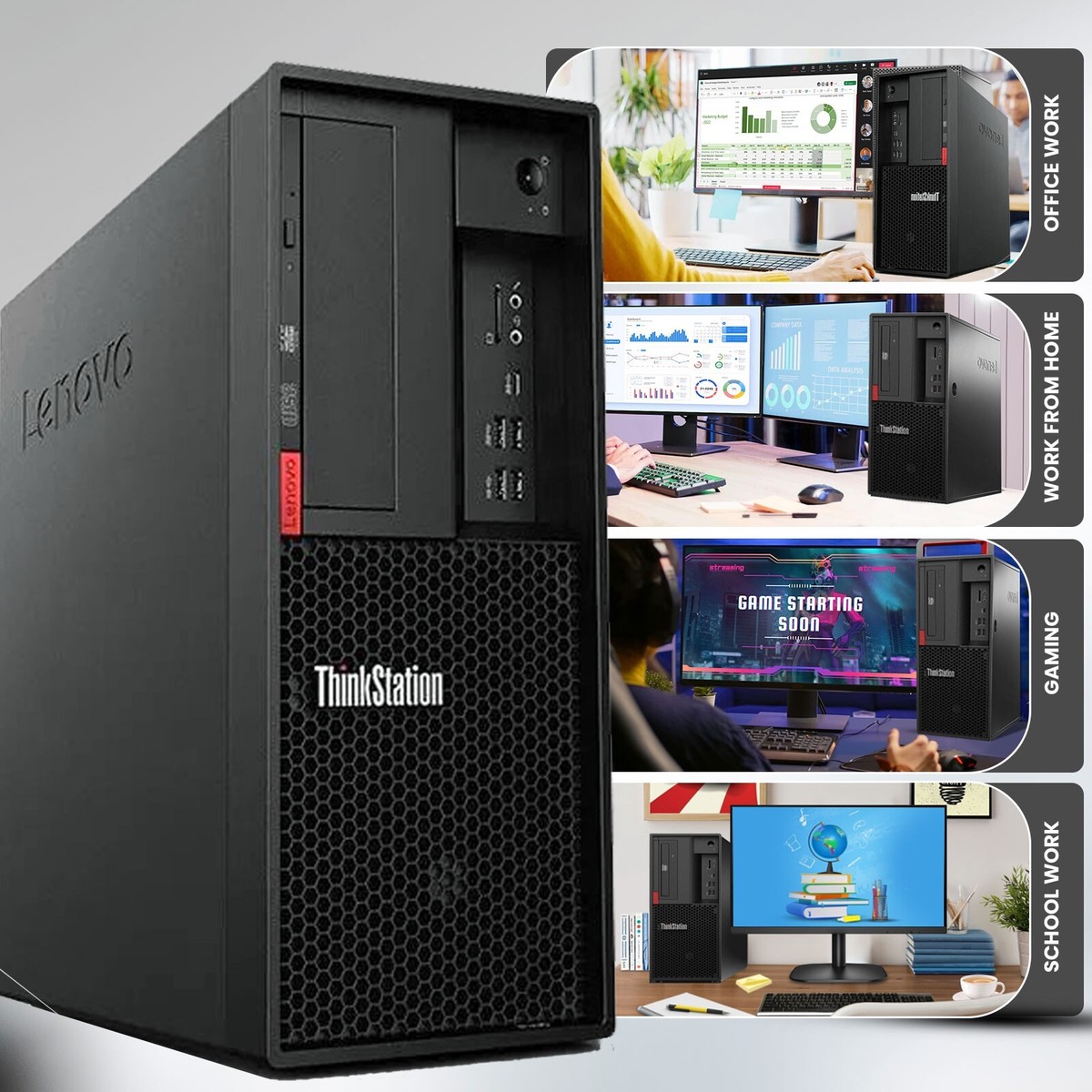 良品 NEC 小型PC(i5-8500/16GB/SSD250GB/Win11) Lenovo Tower Gaming PC Intel i5-8500 16GB 512GB SSD RGB KB&M