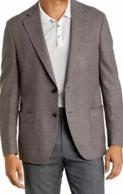 Peter Millar Hyperlight Unconstructed Stretch Wool Blazer Tan Size 42R MSRP $795