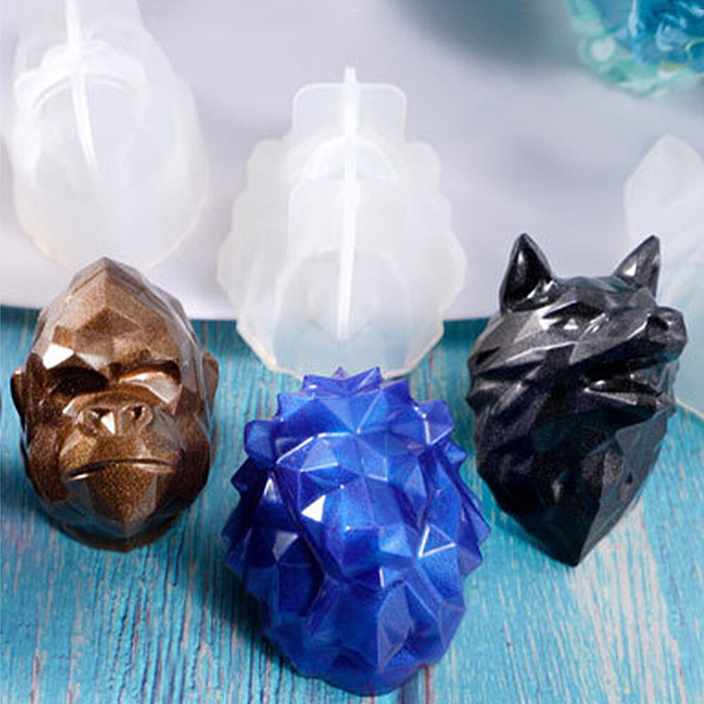 Animal Silicone Mold Geometric Action DIY Casting Craft Stereo 