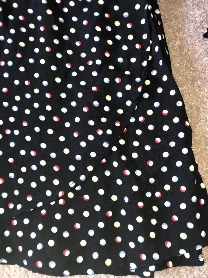 Volcom Wrap Skirt Short Colorful Polka Dots Size S Fun & Flirty 25/17.5 NWT - Image 3 of 4
