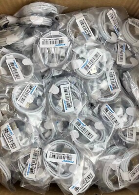 100X Foxconn OEM USB Charger Cord Cable For iPhone 12 Pro Max, 11, X, 8, 7, 6