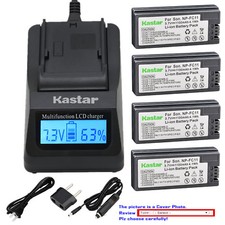 Kastar Battery LCD Fast Charger for Sony Original BC-VC10 Charger OEM NP-FC11