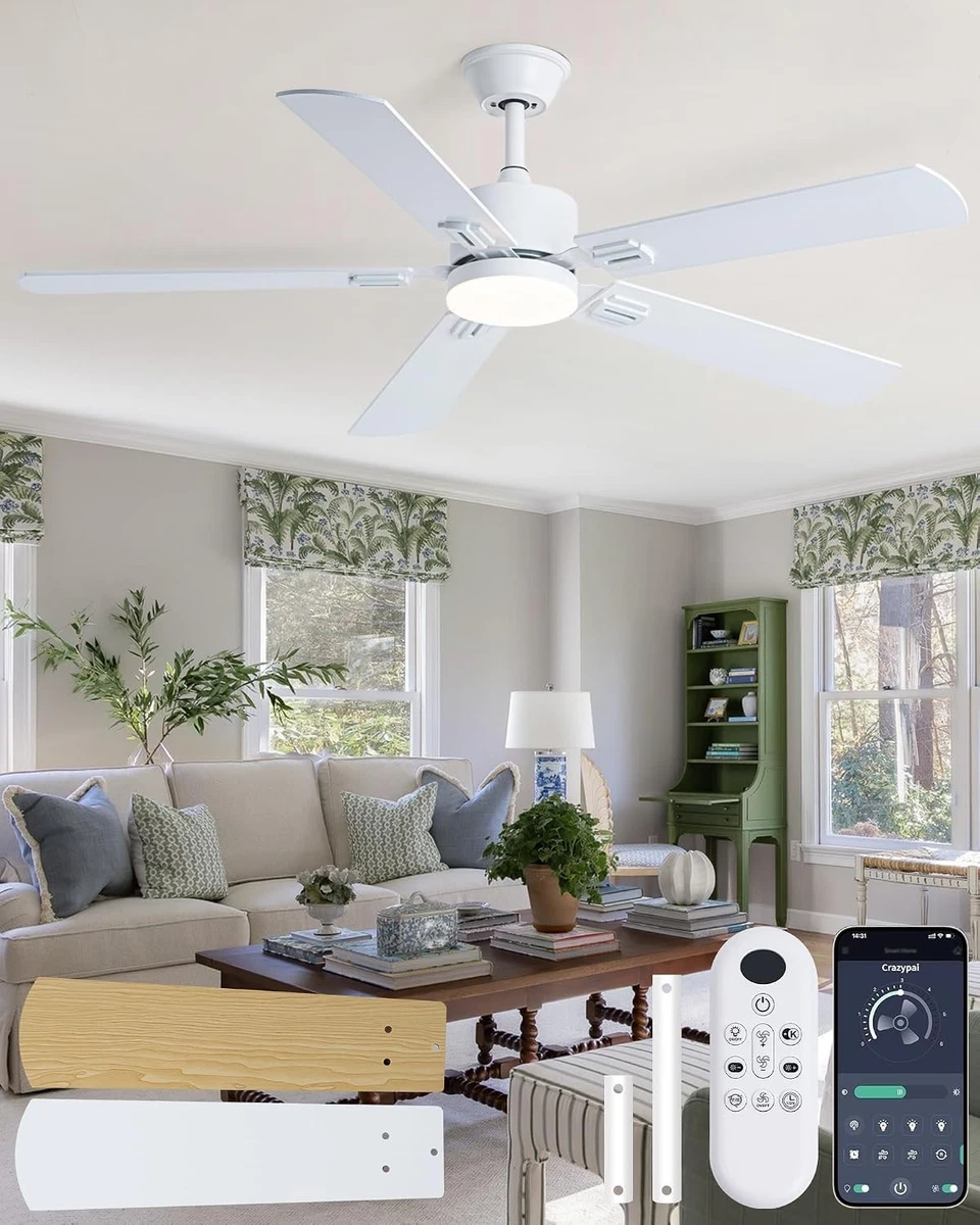 25+ White Modern Ceiling Fans 56 in Fan Width for sale | Updated