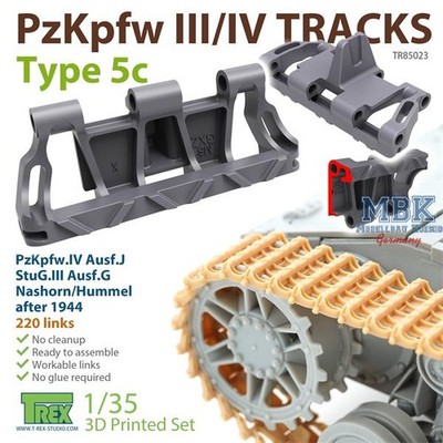 T-Rex Studio TREX85023 PzKpfw.III/ IV Tracks Type 5c (1:35)