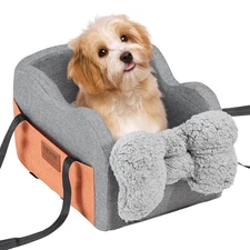 Console Dog Car Seat, Center Console Dog Booster Seat for Small Dogs, Pet Seat 