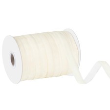 Woric Cream White Velvet Ribbon 3/8 Inch X 30 Yards Ivory Ribbon Christmas