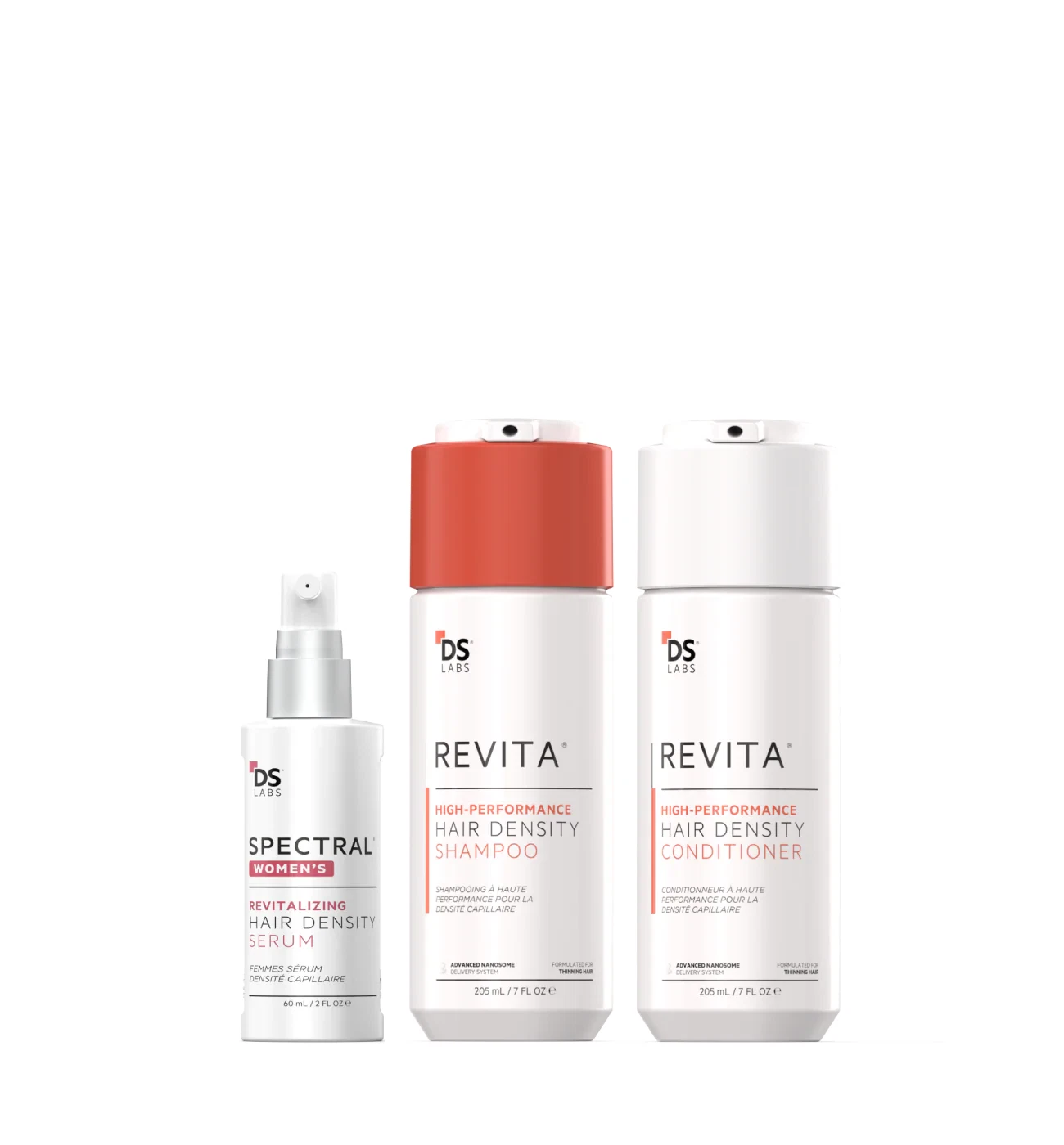 DS Labs Women's Hair Density Kit – Revita Shampoo & Conditioner + Spectral Women