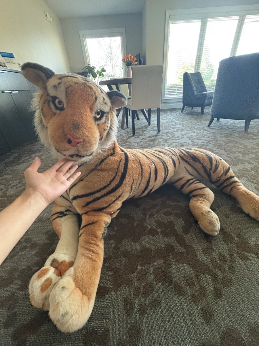 Giant Lying Tiger Plush 25