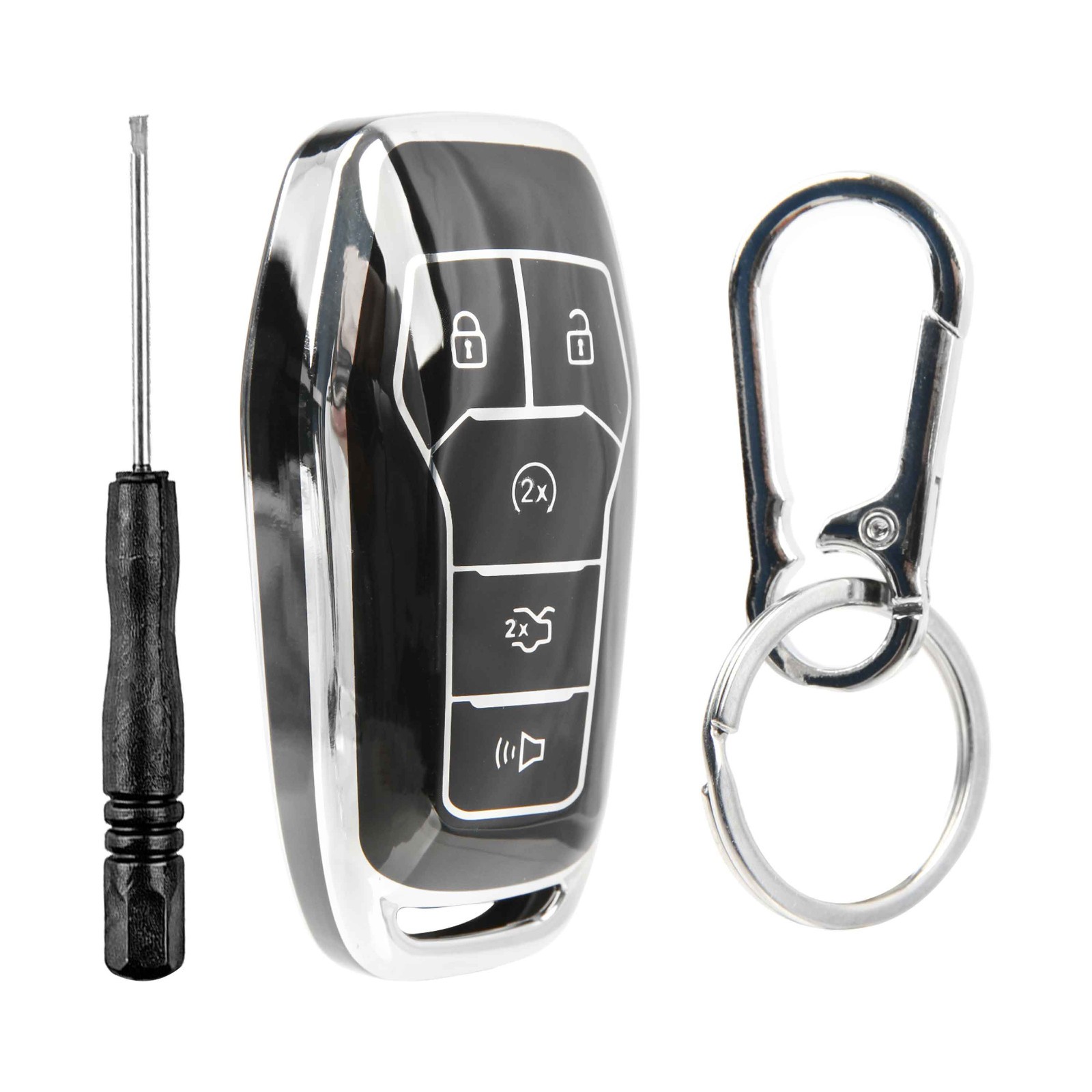 Remote Fob Shell Case Polymer Cover for 2014 2015 2016 2017 2018 2019 Lincoln