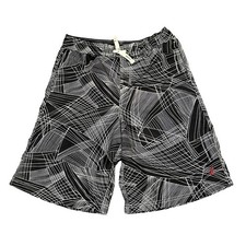 Nautica Black and White Youth XL 18/20 Swim Trunks