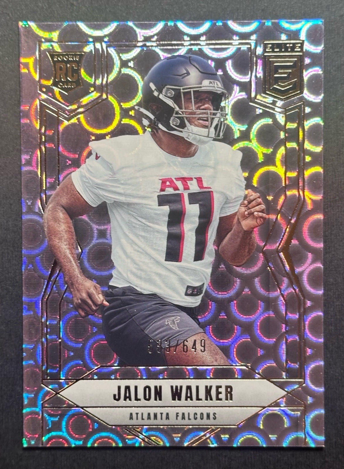 2025 Donruss Elite Jalon Walker #165 Lavender Pyramids 533/649 (RC)
