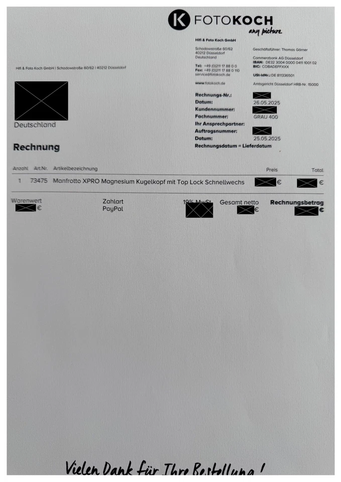 MANFROTTO KUGELKOPF MHXPRO-BHQ2 SCHNELLWECHSELSYSTEM, Restgarantie bis 05/2027 - Bild 2 von 4