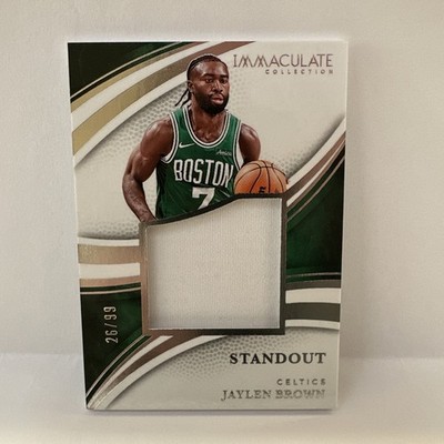 2024-2025 Immaculate NBA Jaylen Brown Standout Game Worn Patch 26/99