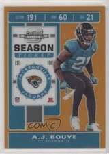 2019 Panini Contenders Optic Season Ticket Orange Prizm 47/50 AJ Bouye #34 0c6