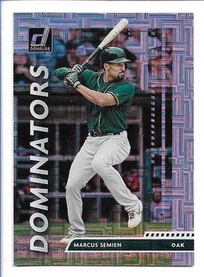 Marcus Semien 2020 Donruss Dominators Vector #D-13 - Oakland Athletics