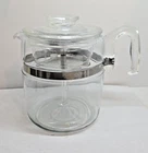 New ListingVintage Pyrex Flameware Glass 6-9 Cup Percolator Coffee Pot Complete - 7759