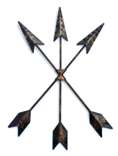 Iron Arrow Hanging Wall Art Decor - Native American, Cherokee, Navajo, Indian...