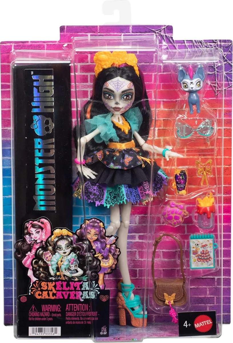 新品　モンスターハイドール　スケリタ・カラベラス・ディア・デ・ムエルトス Monster High: Skelita Calaveras Doll | eBay