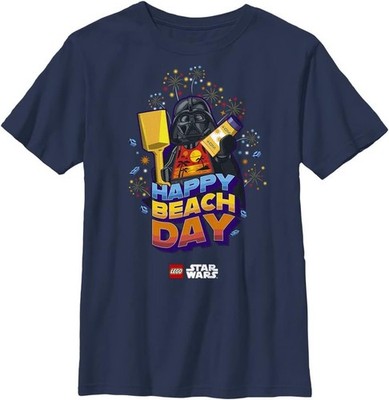 LEGO Kids Star Wars Happy Beach Day Boys Short Sleeve Tee Shirt