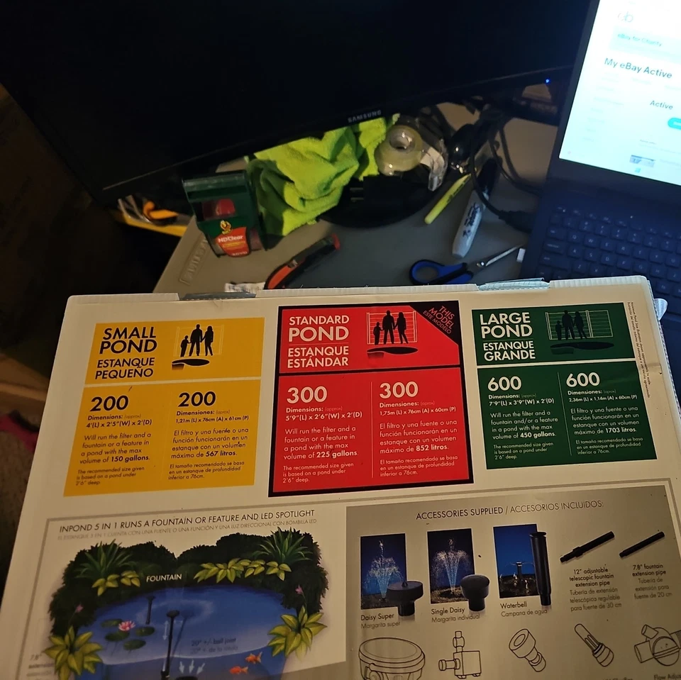 Pennington Aquagarden All-in-One Kit Bomba Elétrica para Lagoa - 5 em 1 - Imagem 4 de 4