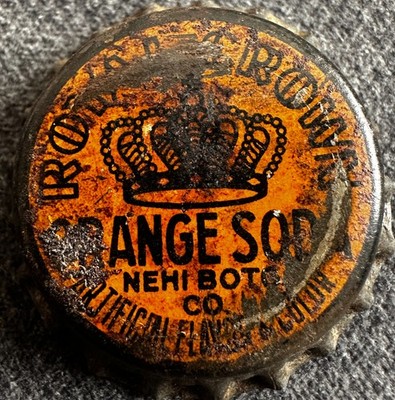Vintage 1935 - 1937 Royal Crown Orange Soda Cork Soda Bottle Cap
