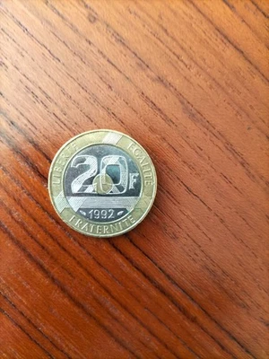 Piece de Monnaie 20 Francs 1992 Mont St Michel - Photo 1/2