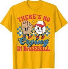 There is No Crying in Baseball Funny Game Day Baseball Kids Unisex T-Shirt