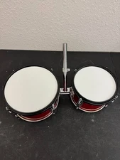 Brand New Mendini by Cecilio Red Mounted Tom Drums 8"x5" + 10"x5" with Holder