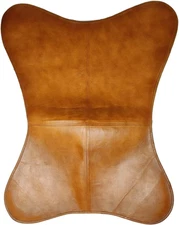 Leather Butterfly Chair Vintage Leather Chair Living Room Chair for Home Decor (