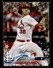 2018 Topps Holiday #HMW145 Jack Flaherty Rookie Card St. Louis Cardinals. rookie card picture